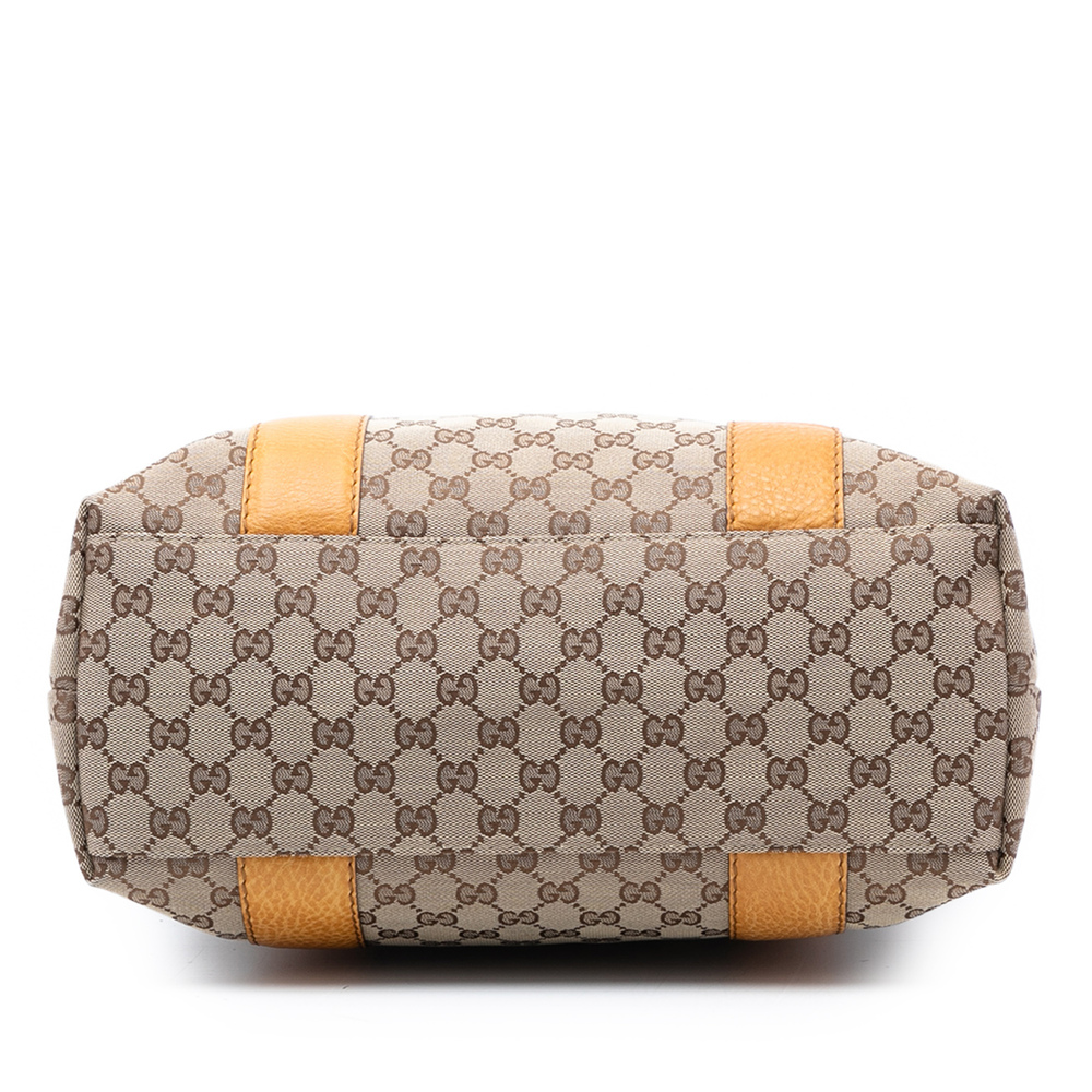 Pre-Loved Gucci Large GG Canvas Bamboo Libeccio Tote - Picture 3 of 7